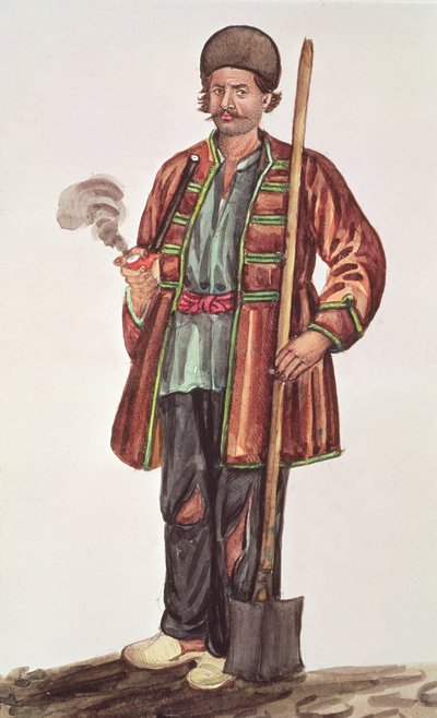 Persian Farmer by French School